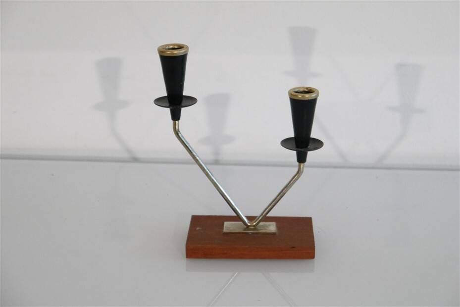Scandinavian vintage candle holder 1960