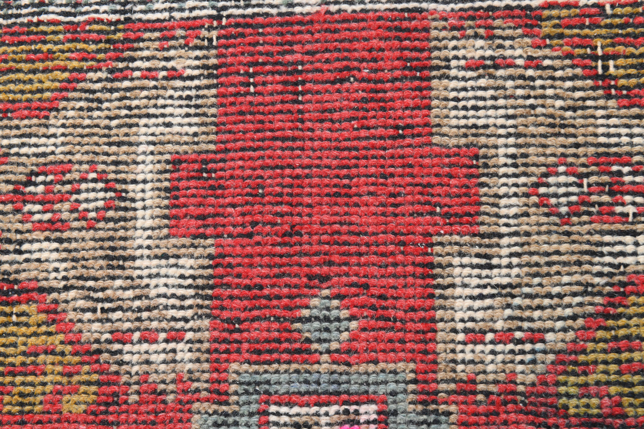 Red turkish rug 90x48cm