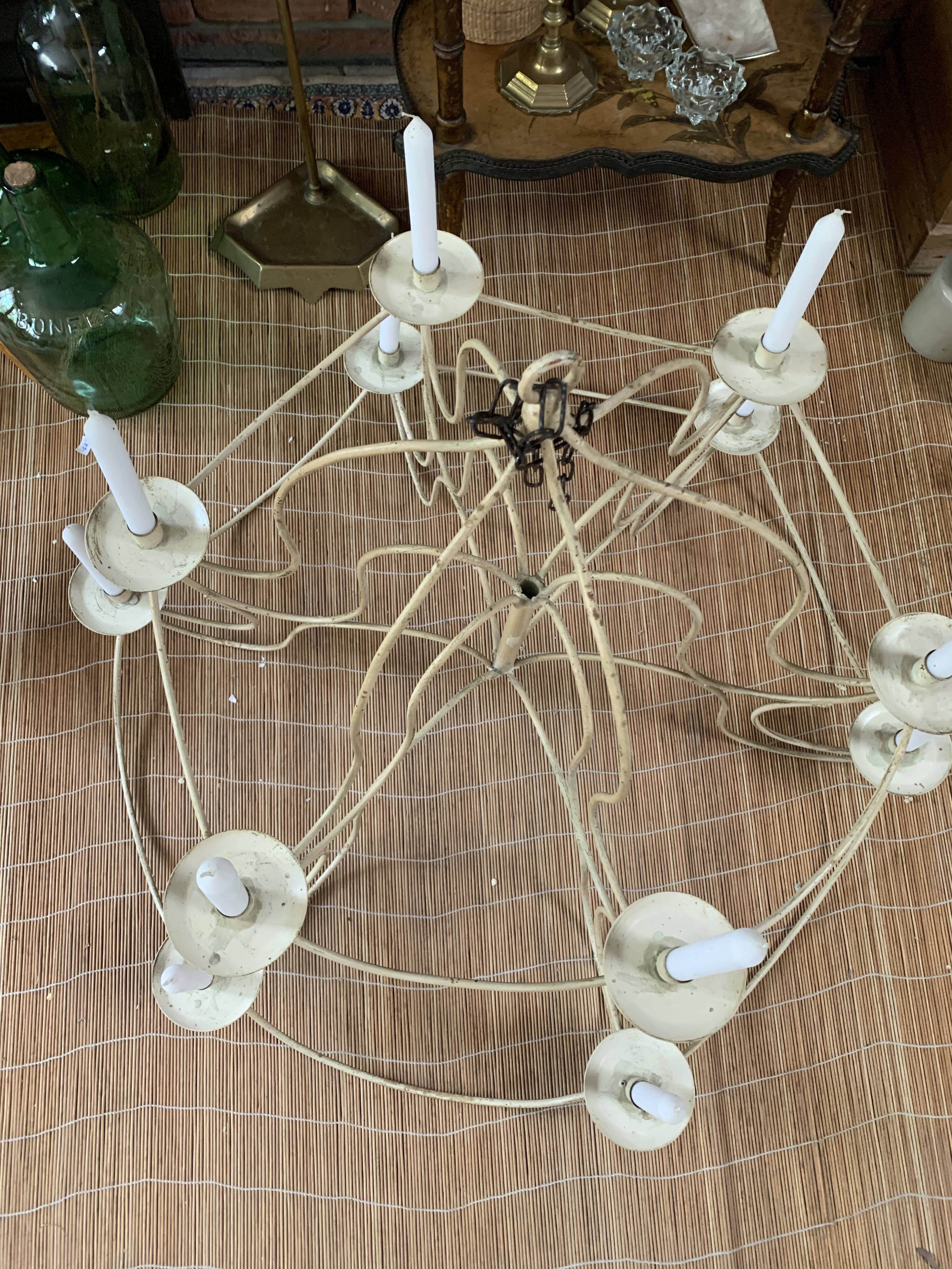 Lustre with real candles