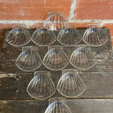 Series 11 PYREX Shell-Shaped Scallop Dishes Moulded Glass France
