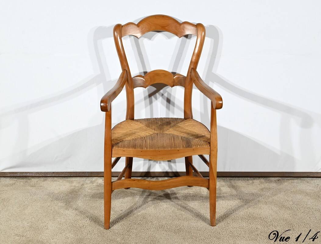 Grand-Mère Armchair in Cherrywood, Louis Philippe style – Late 19th century