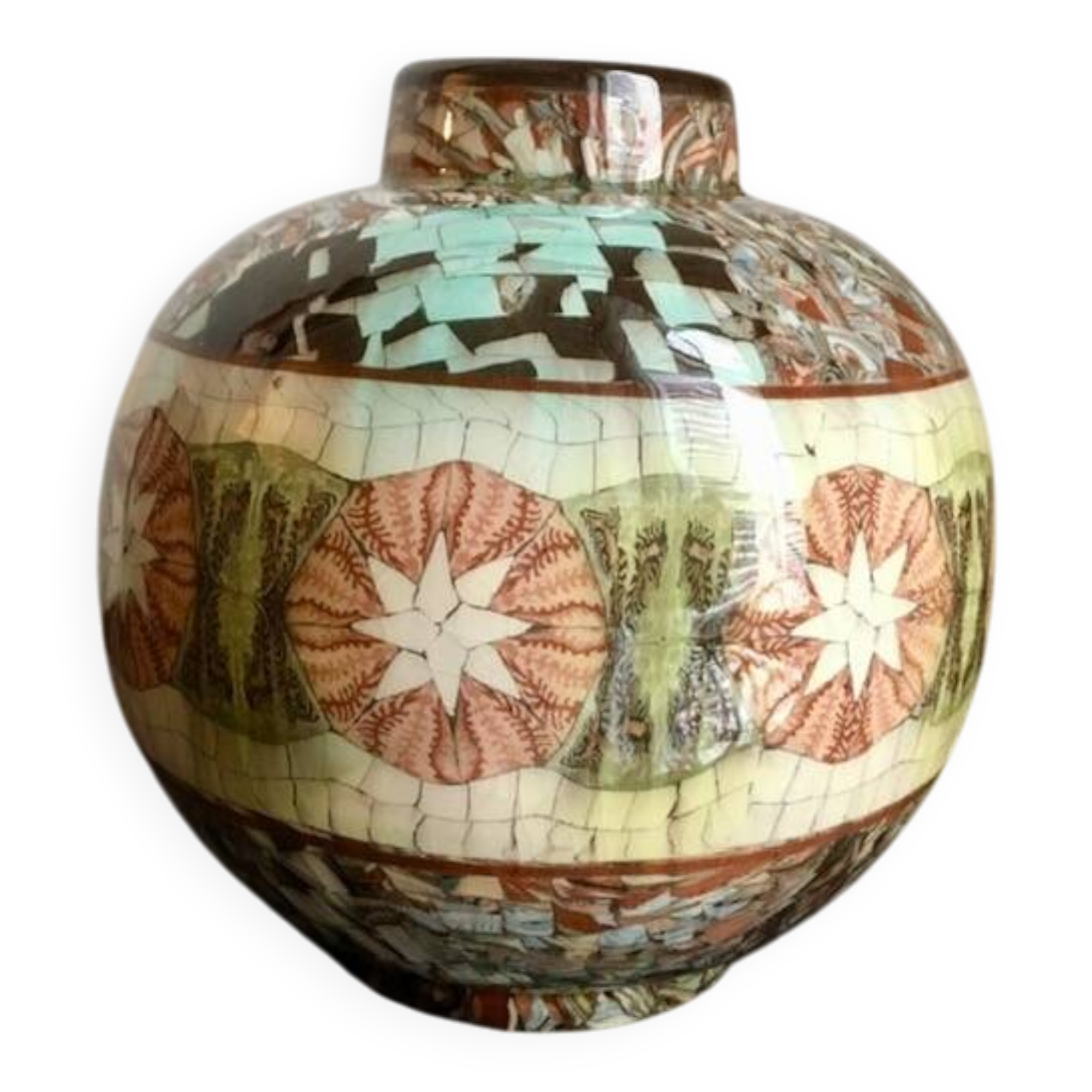 Vase  boule Jean Gerbino 1876-1966 Vallauris