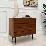 Teak chest of drawers