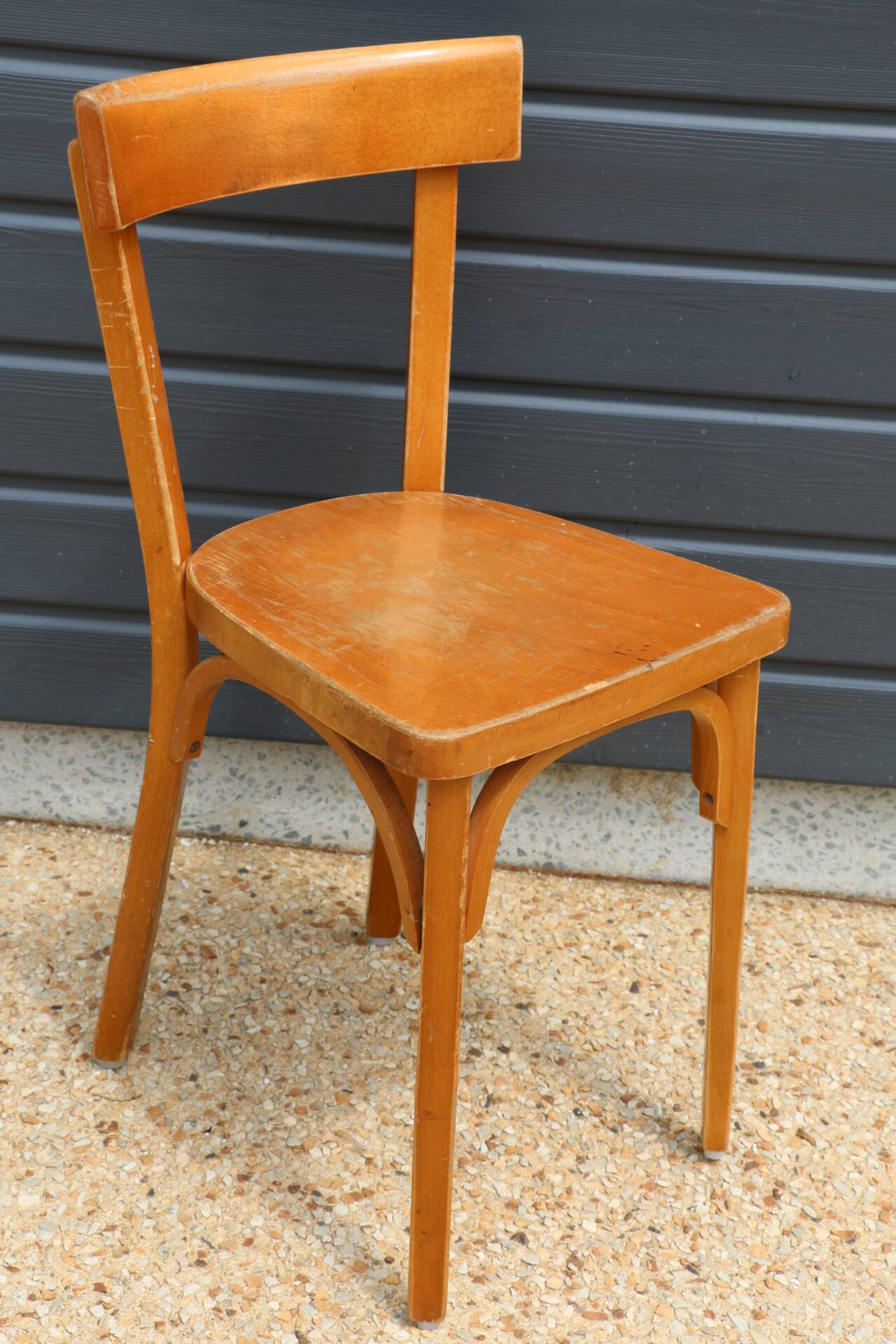 10 BAUMANN chairs N°18 light beech