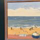 Original Swedish Oil on Canvas – "Day at the Beach" by Mona Starfelt – Signed – Dated 1989 – Framed