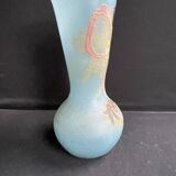 Vase bleu émaillé - Art nouveau émaillé