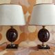 Modernist lamps Barbier style ceramic 1970