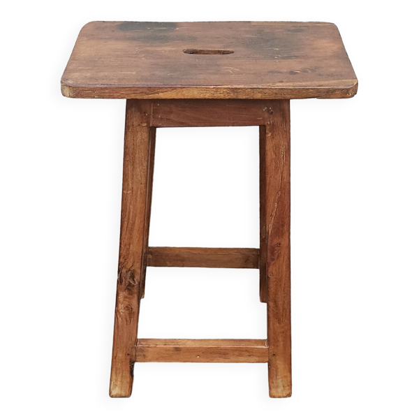 Tabouret haut ancien en bois — Beyit