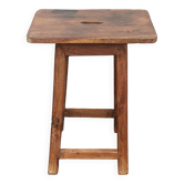Tabouret haut ancien en bois
