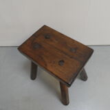 Antique milk stool