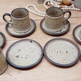 Set 6 cups Espresso sandstone