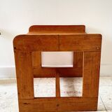 Geometric coffee table wood vintage honey