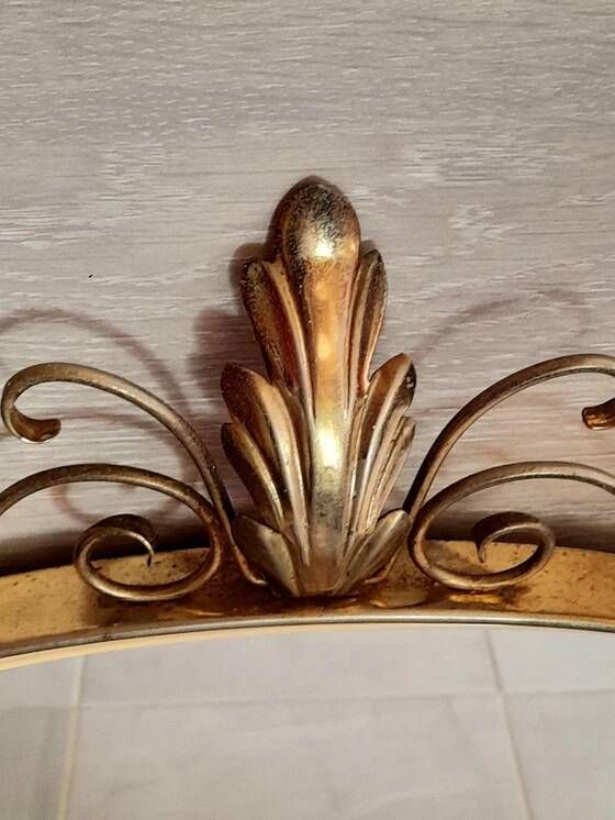 Golden Metal Rearview Mirror
