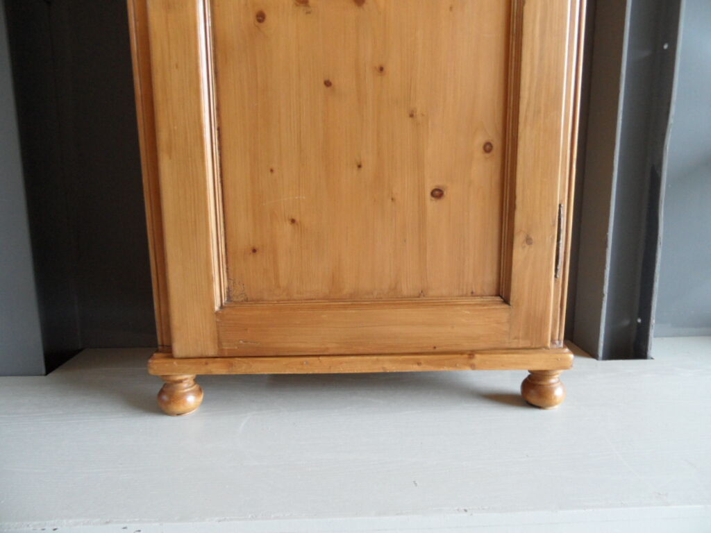 Antique pine one door cabinet