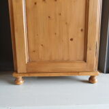 Antique pine one door cabinet