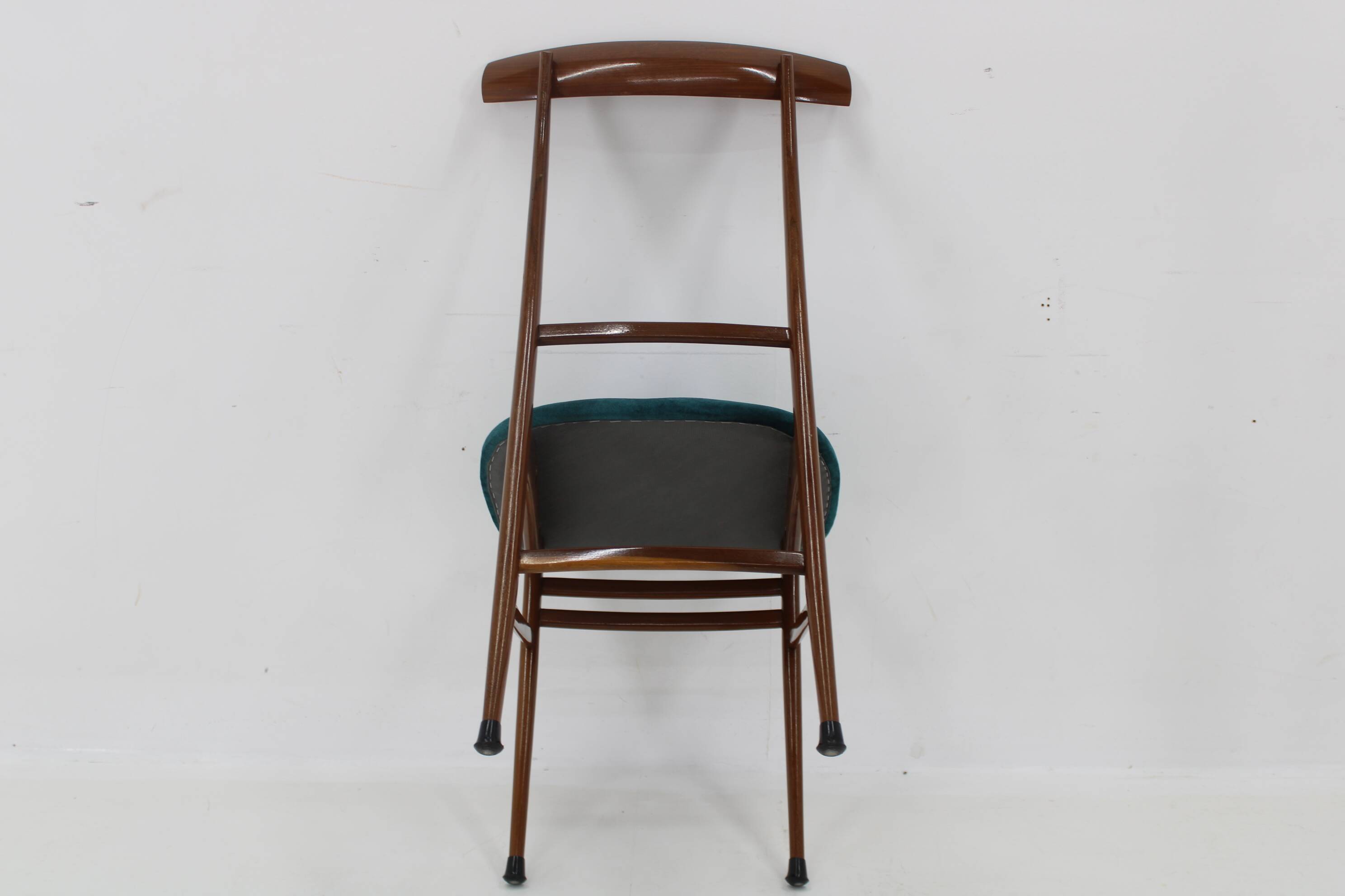 1960s Set Of Four Mahogany Dining Chairs, Italy