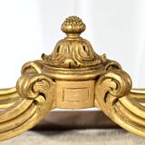Table de milieu en bois doré, style Louis XV – fin XIXème