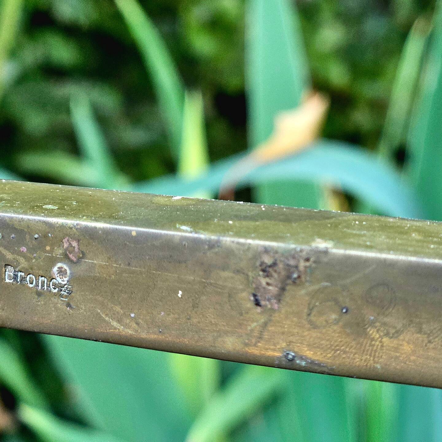 Broncz coffee table brass smoked glass