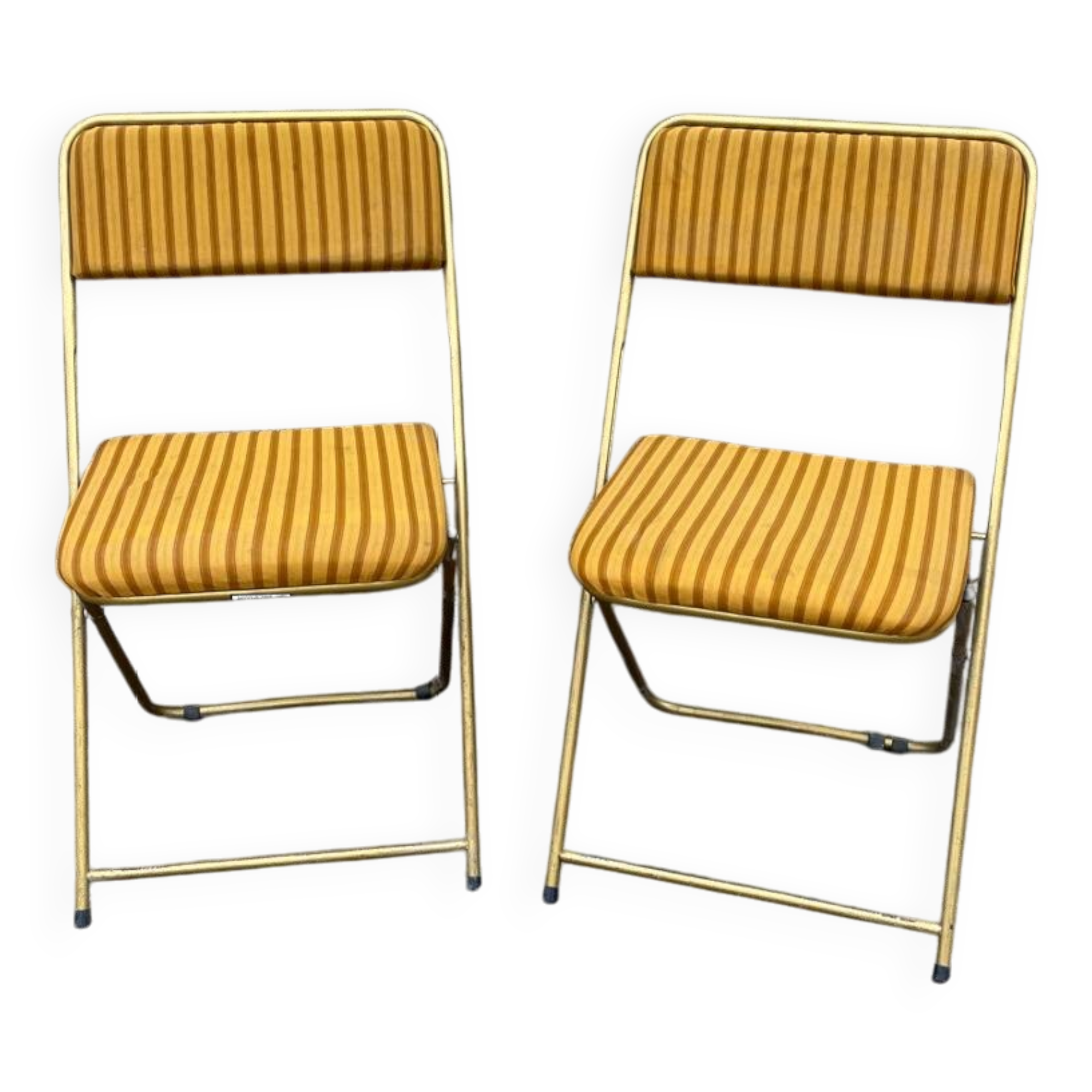 Two folding chairs, Lafuma, France, 1970