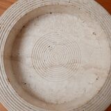Travertine and glass bowls