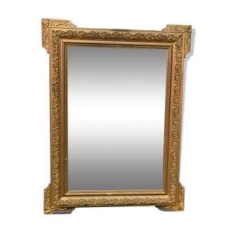 Golden rectangular mirror