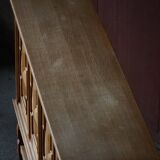 Henning Kjærnulf, enfilade in oak, mid-century Danish, Nyrup Møbelfabrik, 1960s.