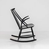 Rocking chair « IW3 » d'Illum Wikkelsø pour Niels Eilersen (Danemark, années 1950).