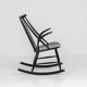 Rocking chair « IW3 » d'Illum Wikkelsø pour Niels Eilersen (Danemark, années 1950).
