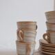 Lot de 6 tasses à café en grès