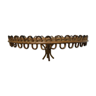 Rattan wall shelf