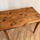 Wooden farmhouse table
