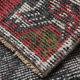 Coral red vintage rug 91x45cm
