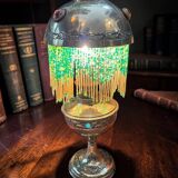 Art Deco Parisian lamp brass beads circa 1940