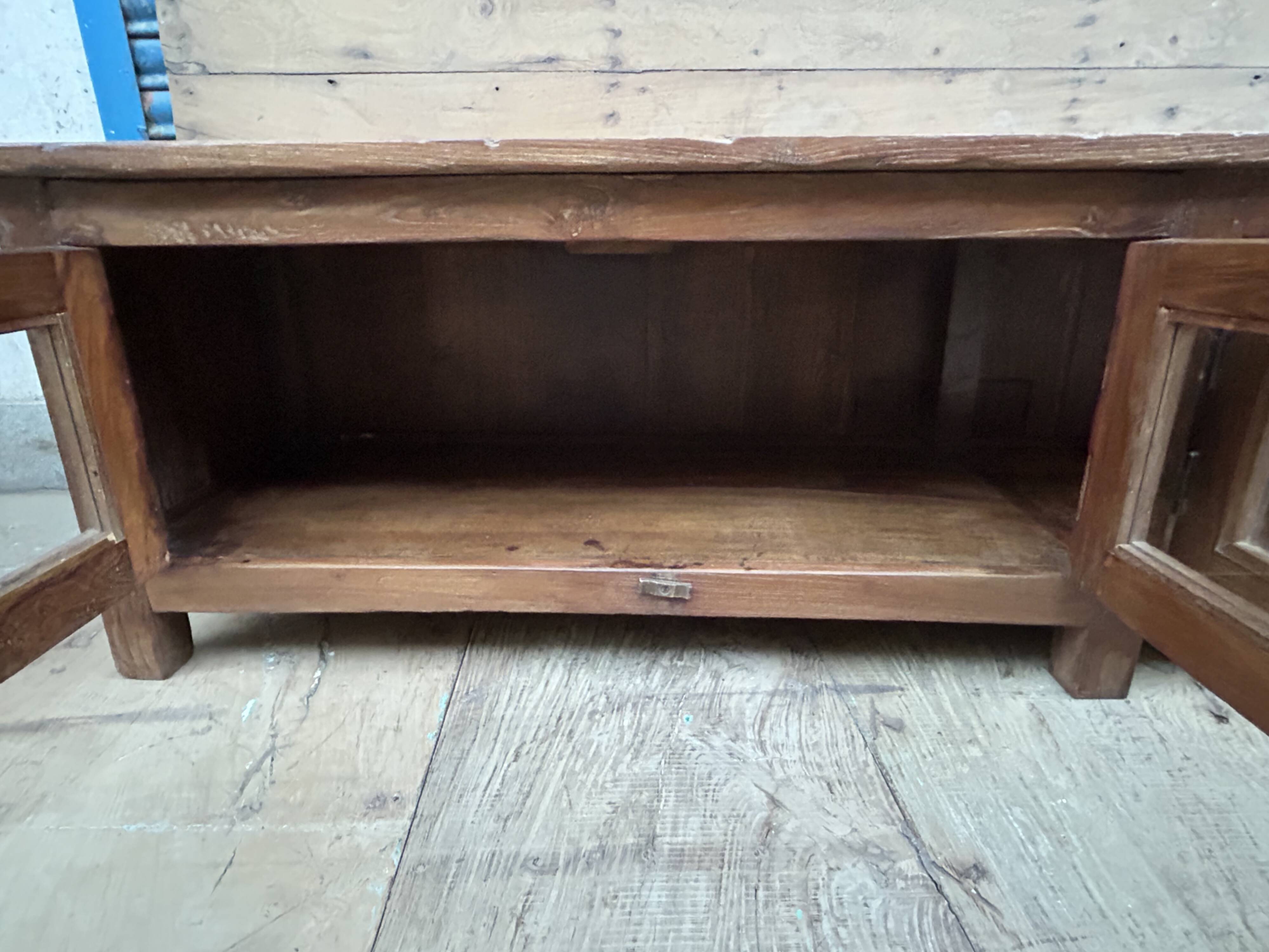 Buffet TV low unit in Burmese teak
