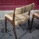 Set of 6 vintage chairs Self n14 solid wood 1960