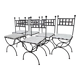 Set of 6 wrought iron chairs