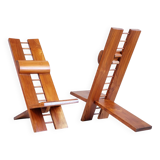 Pair of Africa armchairs Marcel Ramond France 1970