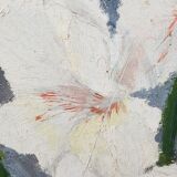 Painting on wood: gladiolus