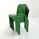 Set of 4 green Selene chairs by Vico Magistretti for Artemide, 1970