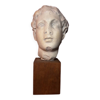 Bust, head of a young man - reproduction from the museum of Sens