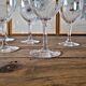 Antique red wine glasses in guilloche crystal, late 19th early 20th century (set of 6)