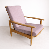 Scandinavian armchair with 3 positions