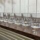 Set of 6 crystal whisky tumblers from Baccarat, Rotary model.