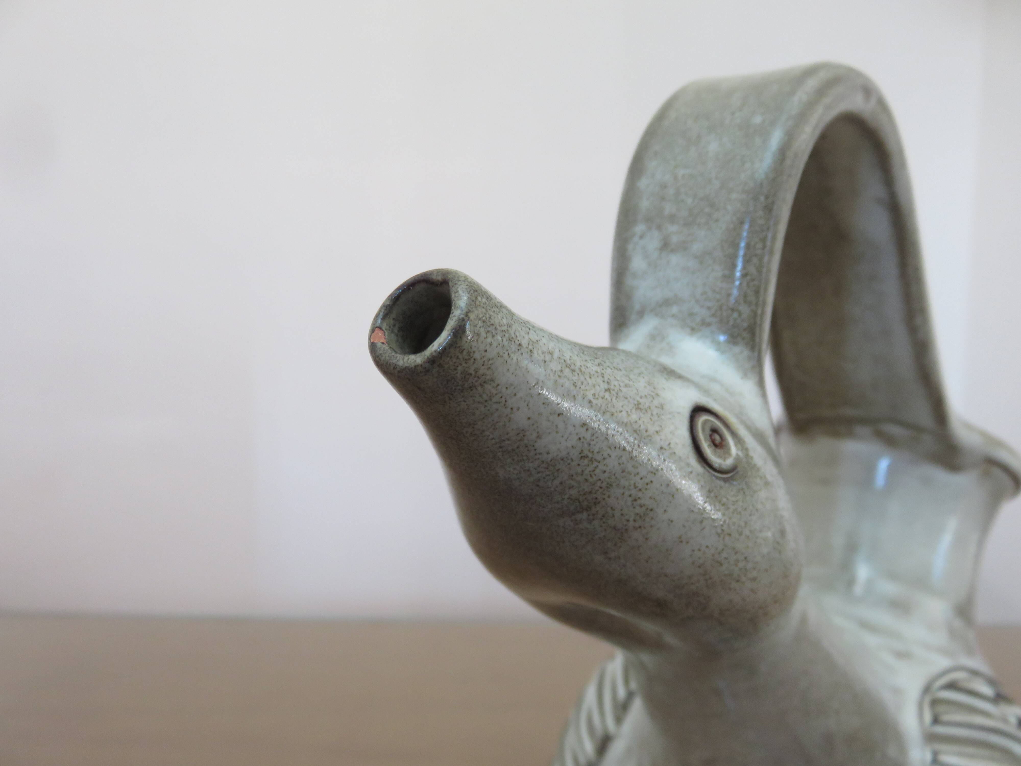 Zoomorphic ceramic Marius BESSONE Vallauris 1960s