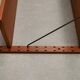 Vintage danish wall system brass supports