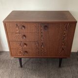 Vintage rosewood chest of drawers 60s