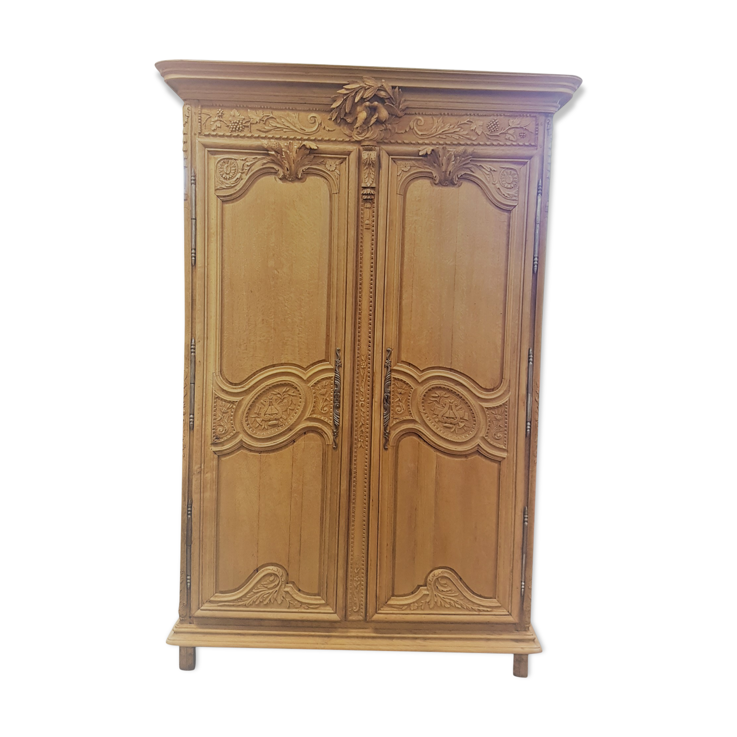 Old Norman wardrobe stripped