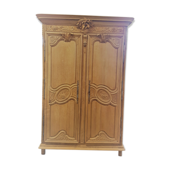 Old Norman wardrobe stripped