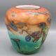 vase en pate verre signe bernard aconito