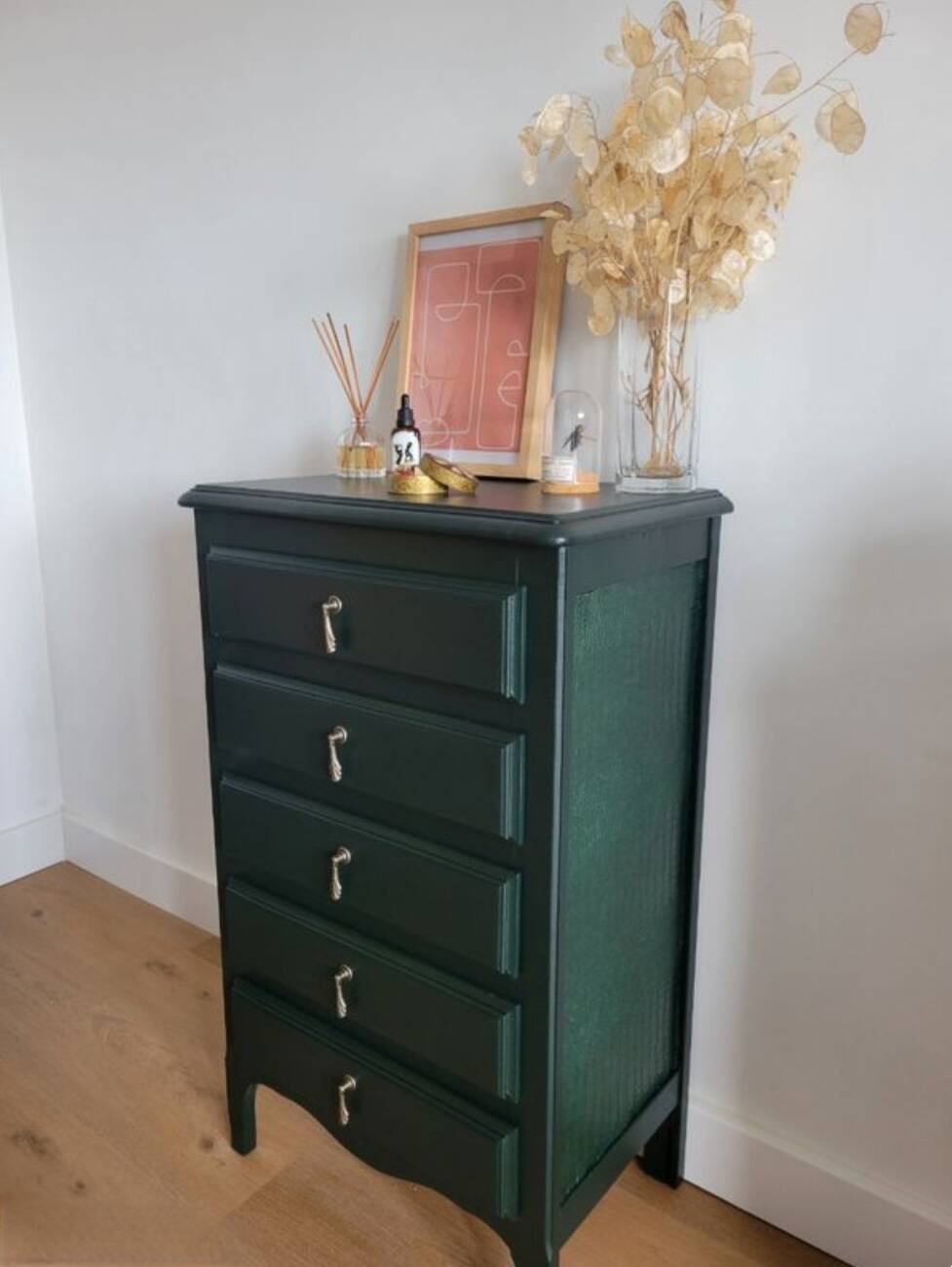 Chiffonnier vert phtalo